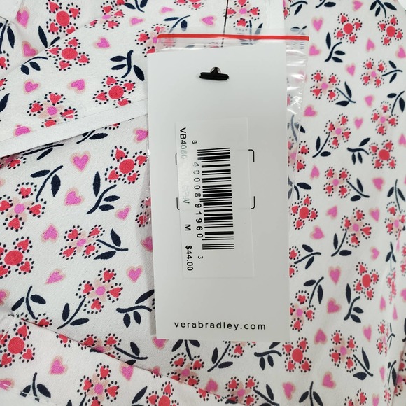 Vera Bradley NWT piped flute pajama top M - Picture 5 of 6